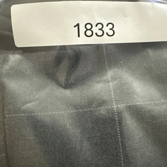 Lee‎ Plus Flex Motion Trouser Pant Heather Grey Windowpane Plaid Size 18w Petite - Picture 8 of 8